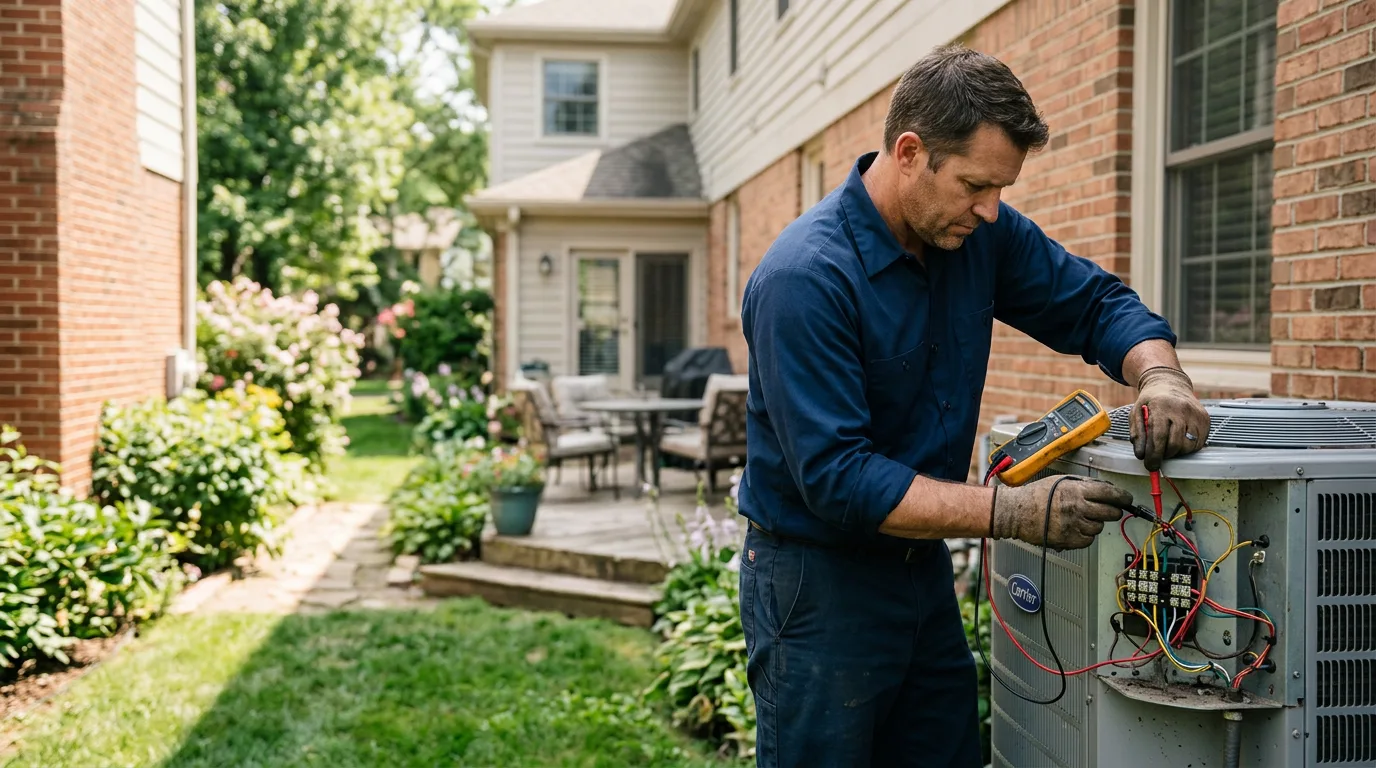 HVAC technician working near King William, VA